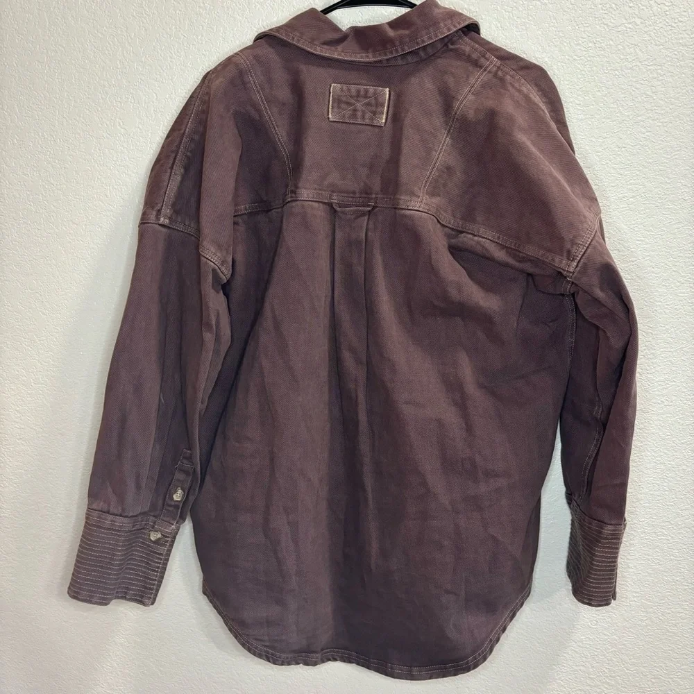 We The Free Brown Button Down Shirt - Picture 2 of 4